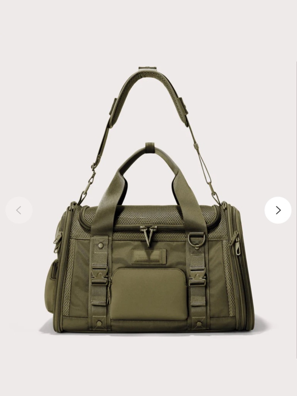 Dagne Dover Olive Green Pet Travel Carrier